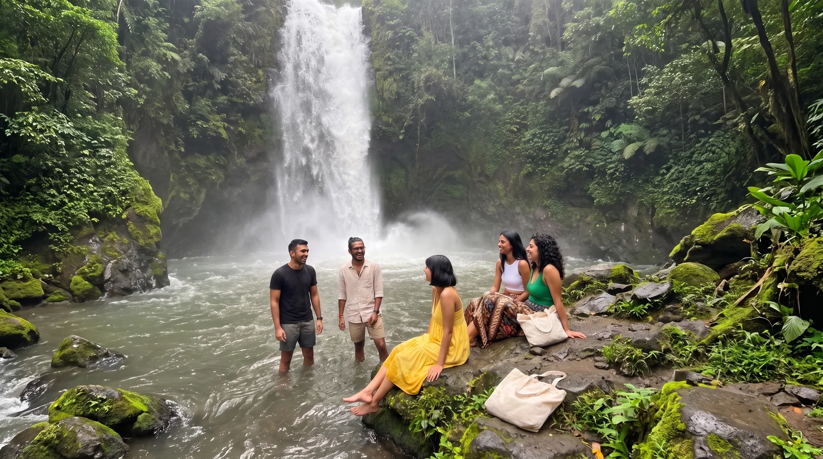 Bali: Waterfall near Ubud