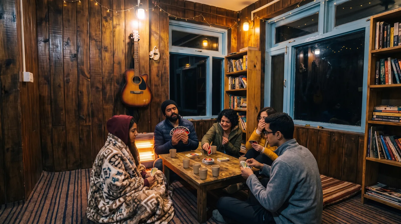 Dharamkot & Triund: Uno at the cafe