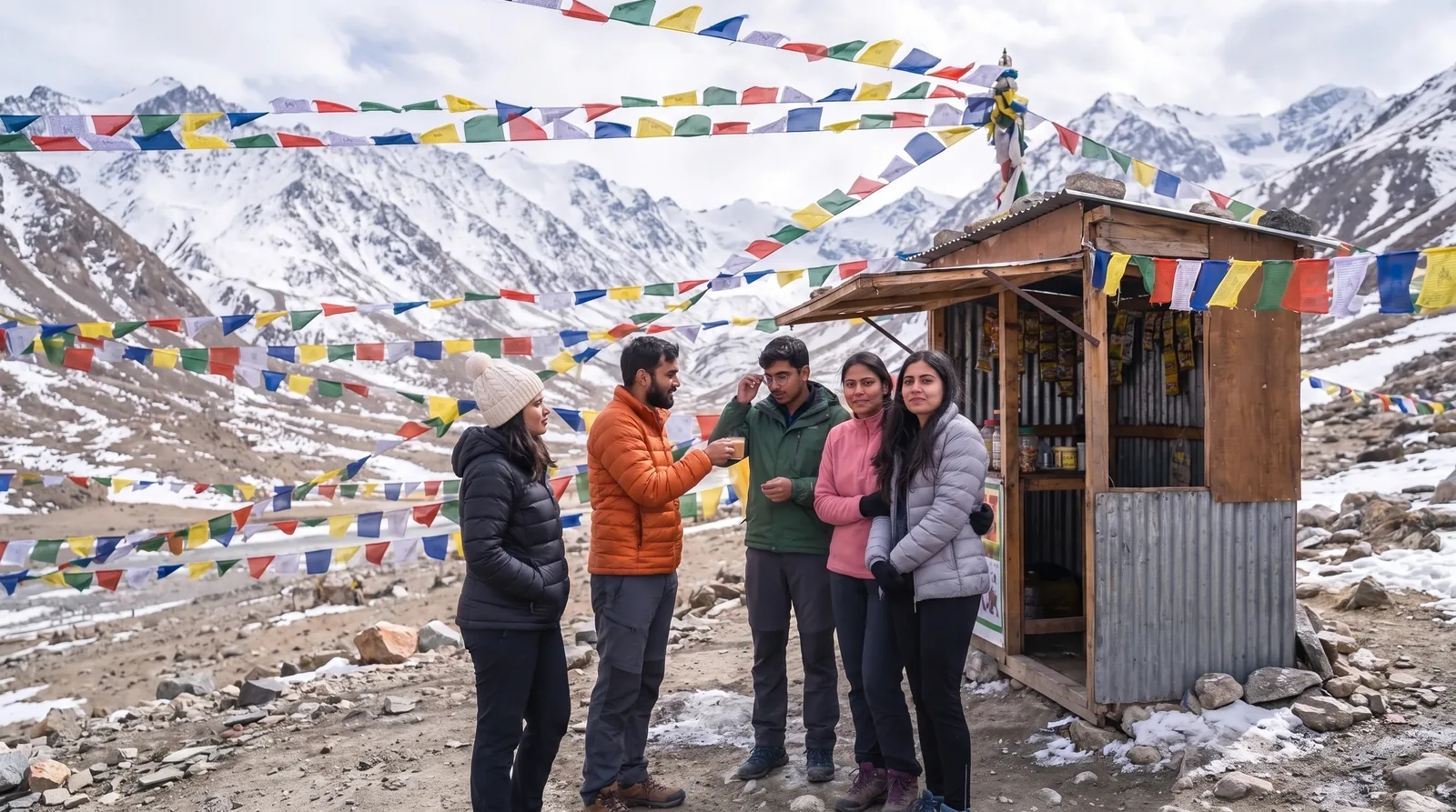 Ladakh: Tea at Khardung La