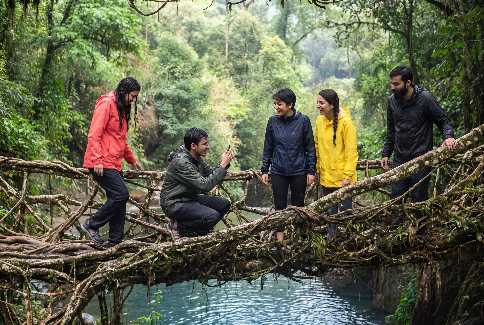 Meghalaya, Root bridges & clear rivers